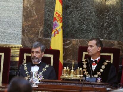 Consuelo Madrigal durante la apertura del año judicial, en septiembre pasado.