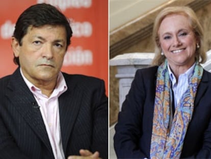 De izquierda a derecha, los candidatos del PSOE, PP y FAC: Javier Fern&aacute;ndez, Mercedes Fern&aacute;ndez y Francisco &Aacute;lvarez-Cascos