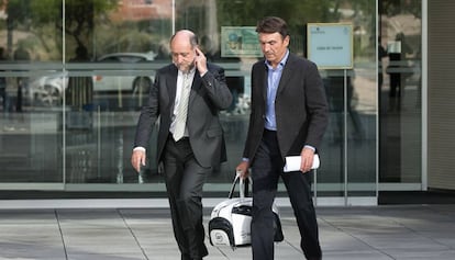 Josep Antoni Rosell, tras su declaración ante el juez.