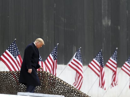 O presidente Donald Trump, na terça-feira no Texas.