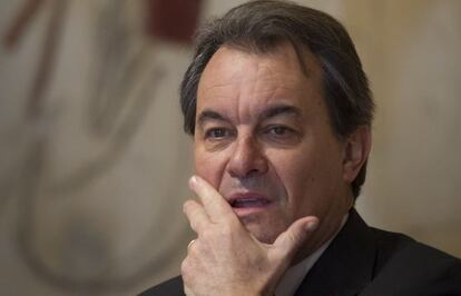 Artur Mas, el martes, tras la reunión de su Gobierno
