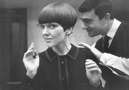 Mary Quant con Vidal Sassoon (1964),
