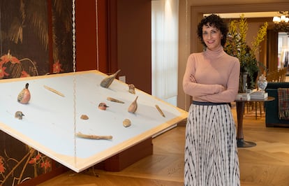 Gabriela Bettini, con su obra 'A cielo abierto'.