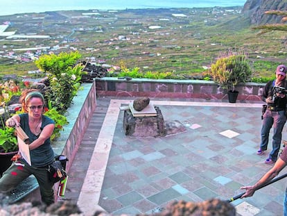 Rodaje de la serie de coproducción hispanofrancesa Hierro, en Valverde (El Hierro).