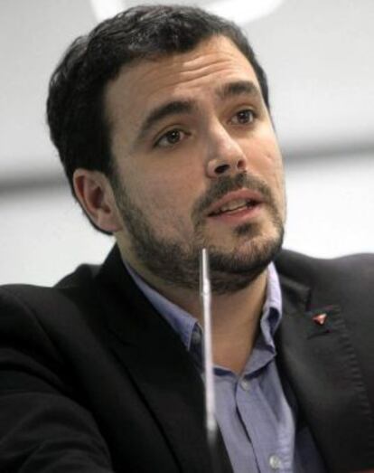 Alberto Garzón, ahir al Consell Polític Federal d'IU.