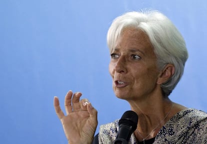 La directora gerente del FMI, Christine Lagarde.