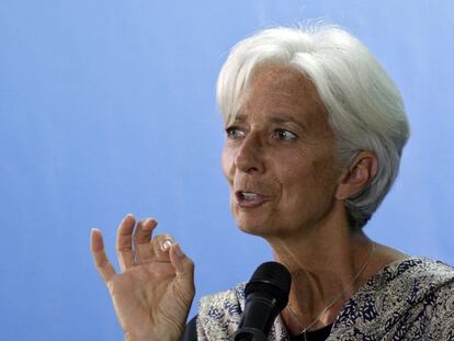 La directora gerente del FMI, Christine Lagarde.