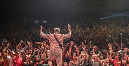 Gilberto Gil durante un concierto en Brasília como parte de su gira 'OK OK OK'.