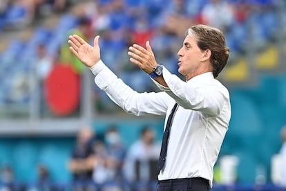 El seleccionador italiano, Roberto Mancini