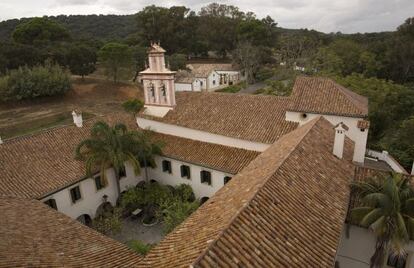 Hotel La Almoraima, located inside the Andalusian natural park. 