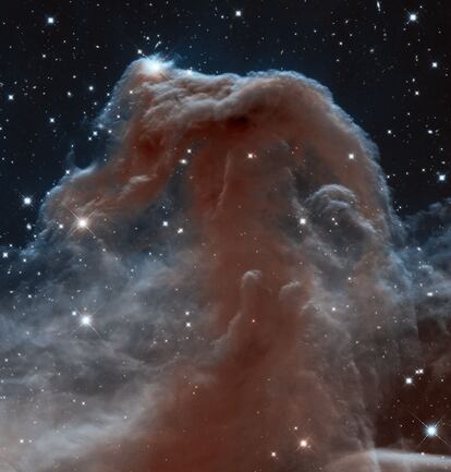 Imagen de la nebulosa Cabeza de Caballo, que fue descubierta hace más de un siglo, tomada con la cámara WFC-3 del telescopio `Hubble´, en 2013.