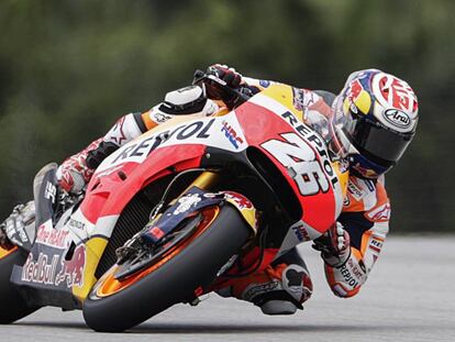 Dani Pedrosa, el m&aacute;s r&aacute;pido el primer d&iacute;a de tests en Sepang.