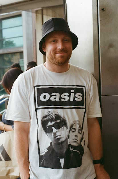 Un fan de Oasis en Londres este verano.