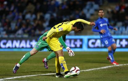 Gerard Moreno, justo antes de marcar.