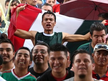 Torcedores mexicanos durante M&eacute;xico X Cro&aacute;cia.