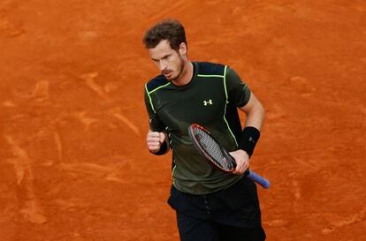 Murray celebra un punt contra Nadal.