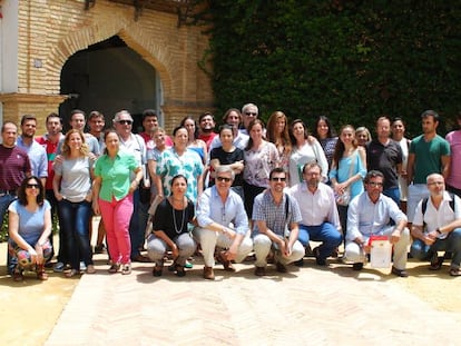 Los integrantes del &uacute;ltimo curso sobre flamenco.