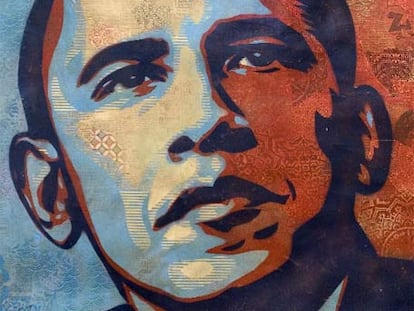 Retrado de Barack Obama realizado por Shepard Fairey