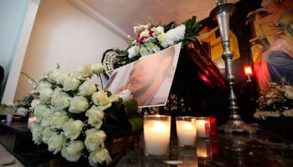 Velorio de Rubén Espinosa, el periodista asesinado en México DF.