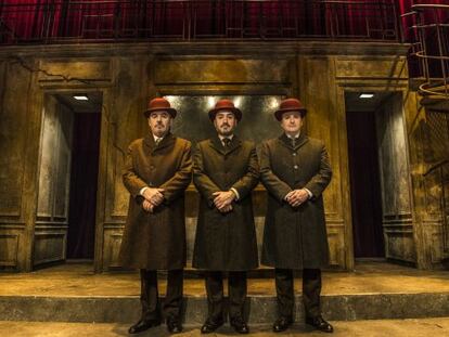 Sergio Ramos, Alfonso Lara y Fernando Cayo, en un momento de la función.