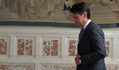 Giuseppe Conte, este jueves en Roma.