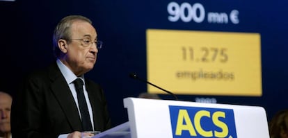 El presidente de ACS, Florentino Pérez