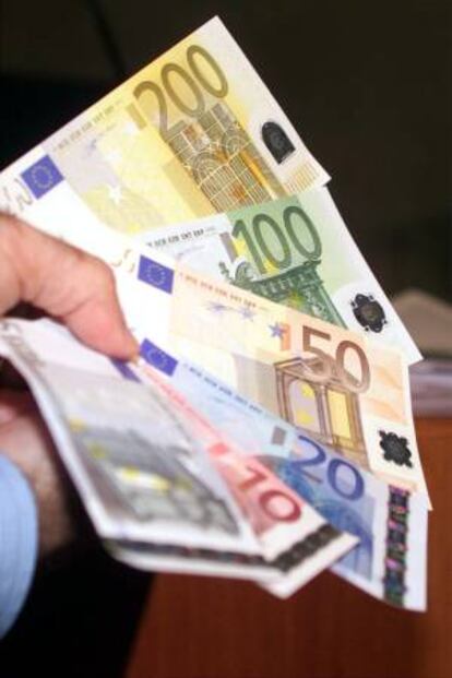 Billetes de euro. EFE/Archivo
