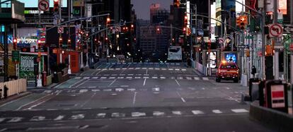 Calle cerca de Times Square en Nueva York