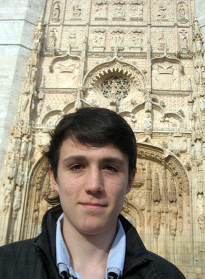 Manuel Martínez-Almeida, en la plaza de San Pablo de Valladolid.