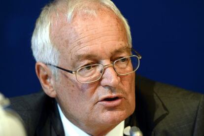 Hans Joachim Eckert, durante una rueda de prensa.