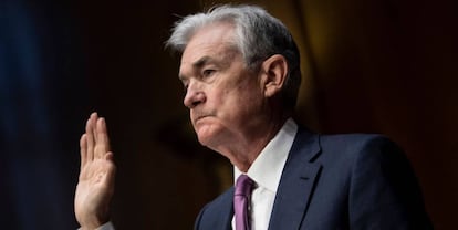 El presidente de la Fed, Jerome Powell, testifica ante el Senado de EE UU