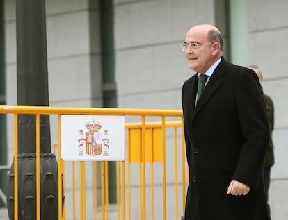 Diego Pérez de los Cobos, tras declarar por el 1-O en la Audiencia Nacional, en 2019.