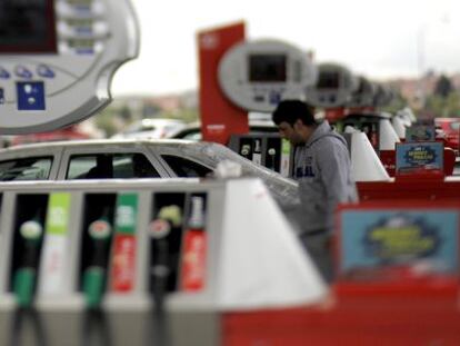 Una gasolinera de Cepsa en Madrid.