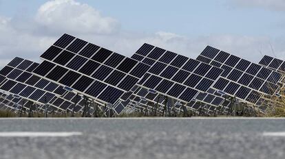 Planta de energía solar en Sevilla.