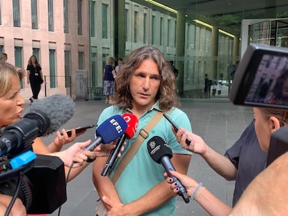 El padre de un alumno de la escuela Turó del Drac de Canet de Mar (Barcelona) que recurrió a los tribunales para que su hijo pudiera cursar un 25% de la enseñanza en castellano, Javier Pulido.