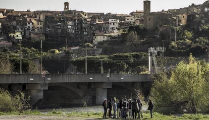 Inmigrantes en Ventimiglia (Italia).