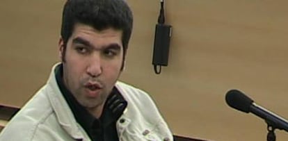 Saed El Harrak durante el juicio por los atentados del 11 de marzo.