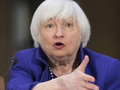 En la imagen, la presidenta de la Reserva Federal (Fed), Janet Yellen.