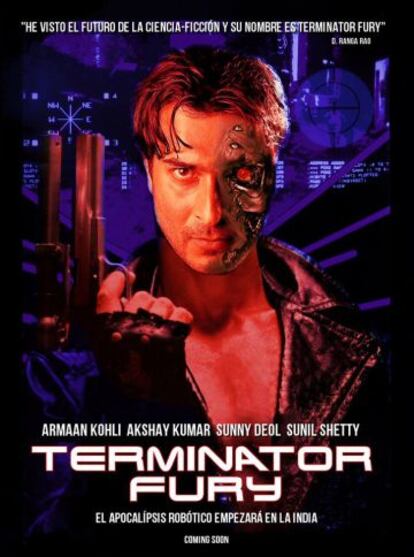 El cartel de 'Terminator Fury', versión india de la saga estadounidense.