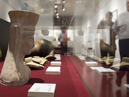 Un aspecto de la exposici&oacute;n &#039;La fundaci&oacute;n de una ciudad milenaria&#039;.