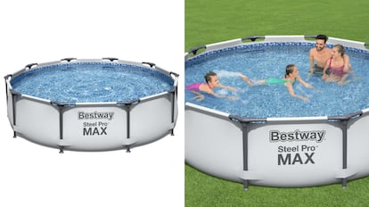 Se trata de una piscina portátil para público infantil de la firma Bestway.