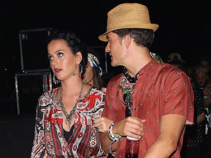 Katy Perry y Orlando Bloom, en un festival en California el pasado mes de abril.