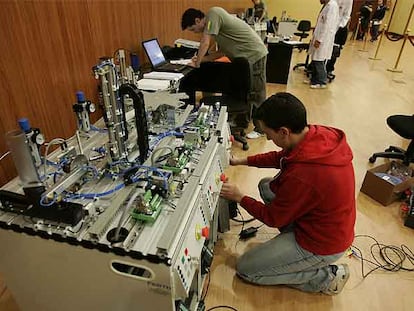Un momento del concurso <i>Spainkills</i> entre alumnos de formación profesional.