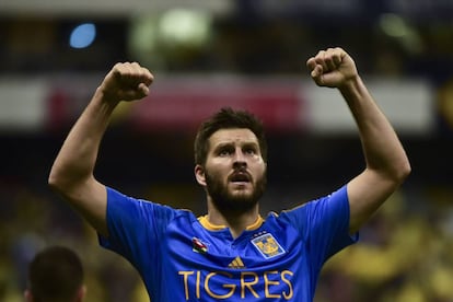 Gignac festeja su gol contra el Am&eacute;rica