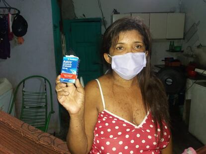 Maria Auxiliadora Lisboa mora em uma favela em Manaus e foi diagnosticada com coronavírus no início de maio.