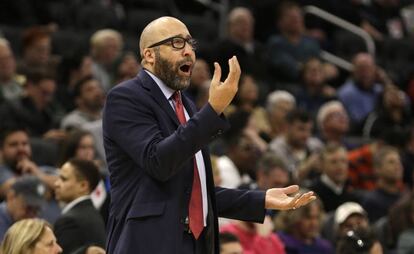 David Fizdale, durante el Knicks-Bucks, el día 2 de diciembre.