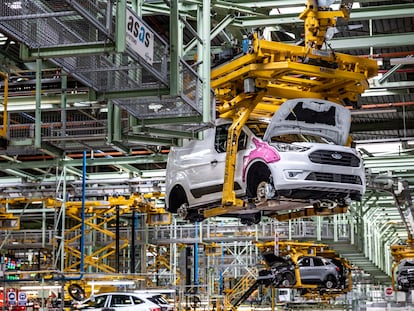 La cadena de montaje de Ford Almussafes en una imagen de diciembre de 2022.