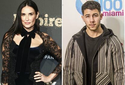 Demi Moore y Nick Jonas.