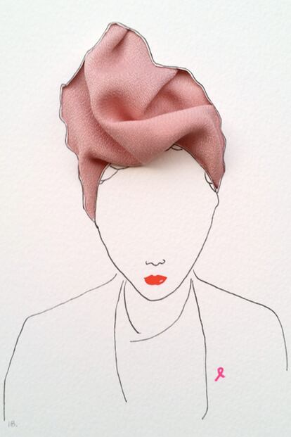 ‘Mi chica con turbante’, una de las obras de Mari Quiñonero.