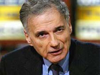 Nader, en la entrevista de la NBC en la que anunció su decisión.